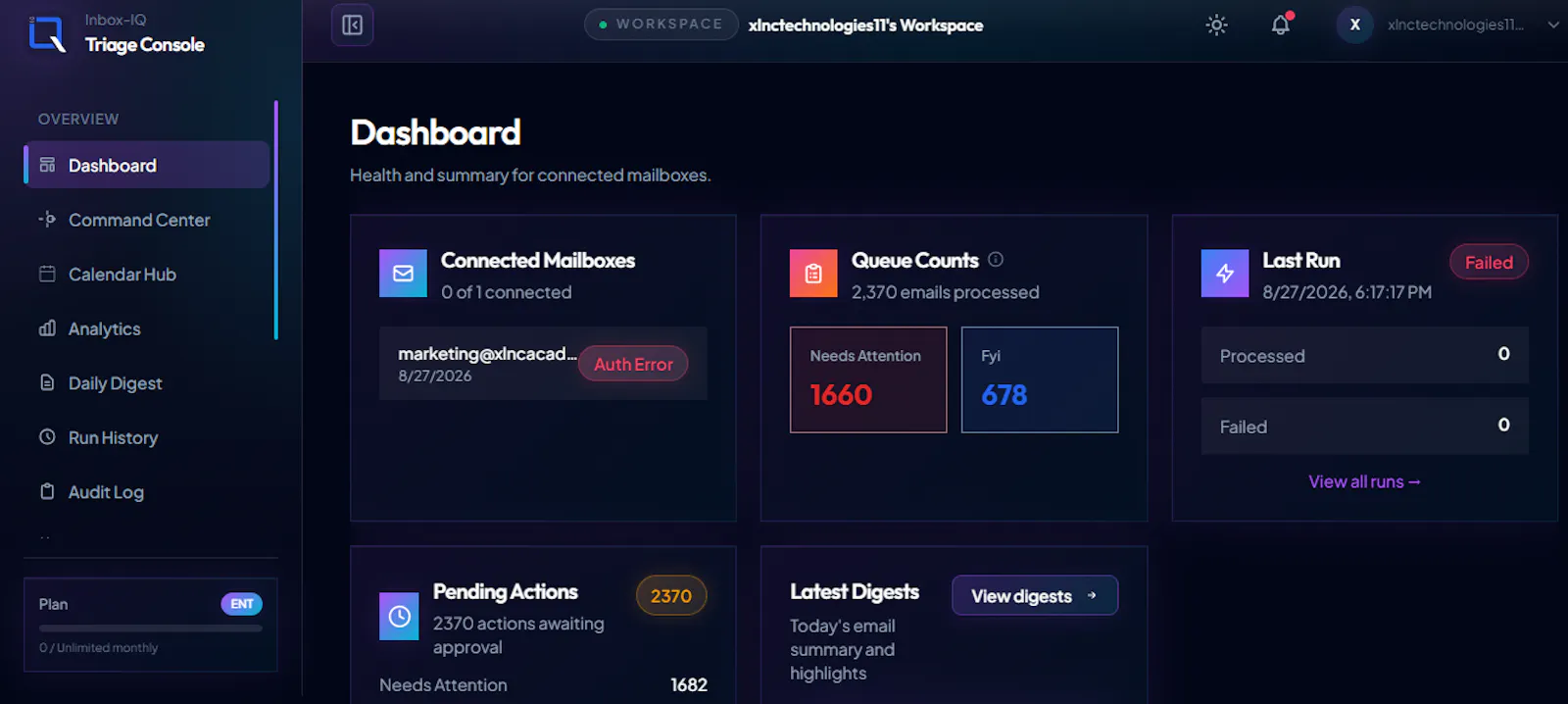 InboxIQ screenshot 1