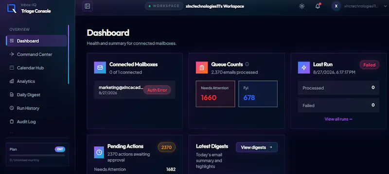InboxIQ screenshot 1