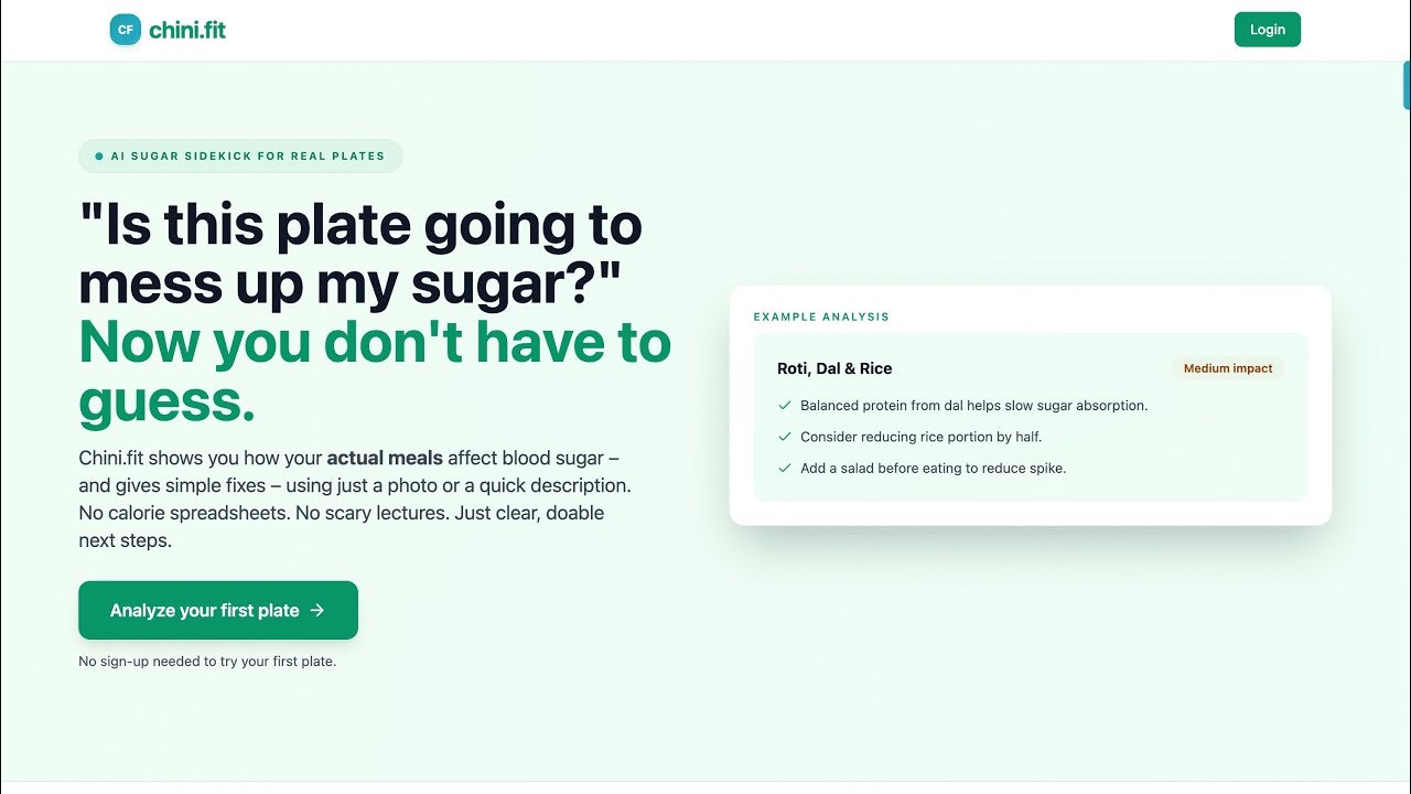 Chini.Fit - Find Hidden Sugar in Meals gallery image