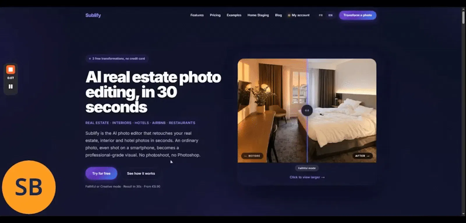 Sublify screenshot 1 (video preview)