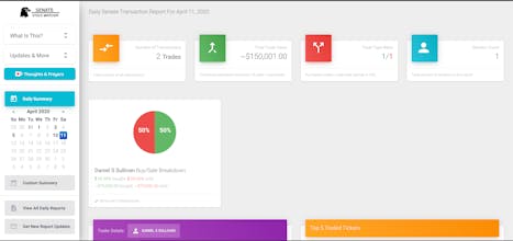 Senate Stock Watcher 2.0 gallery image