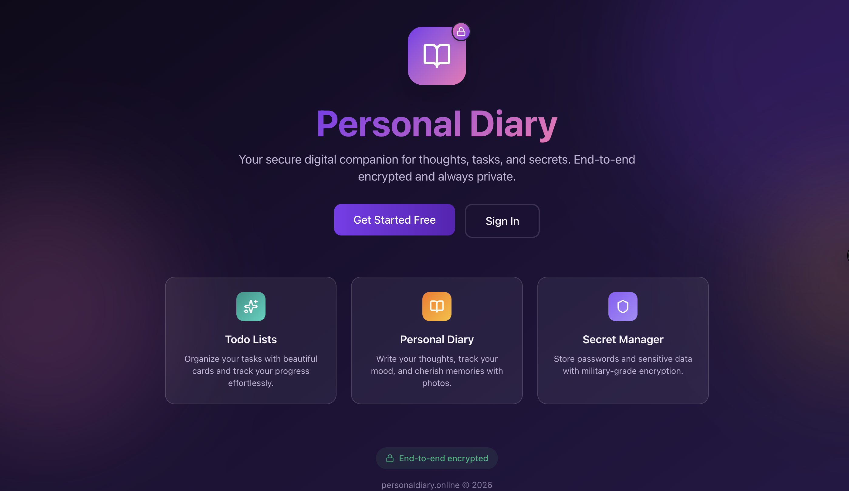 Personal Diary gallery image