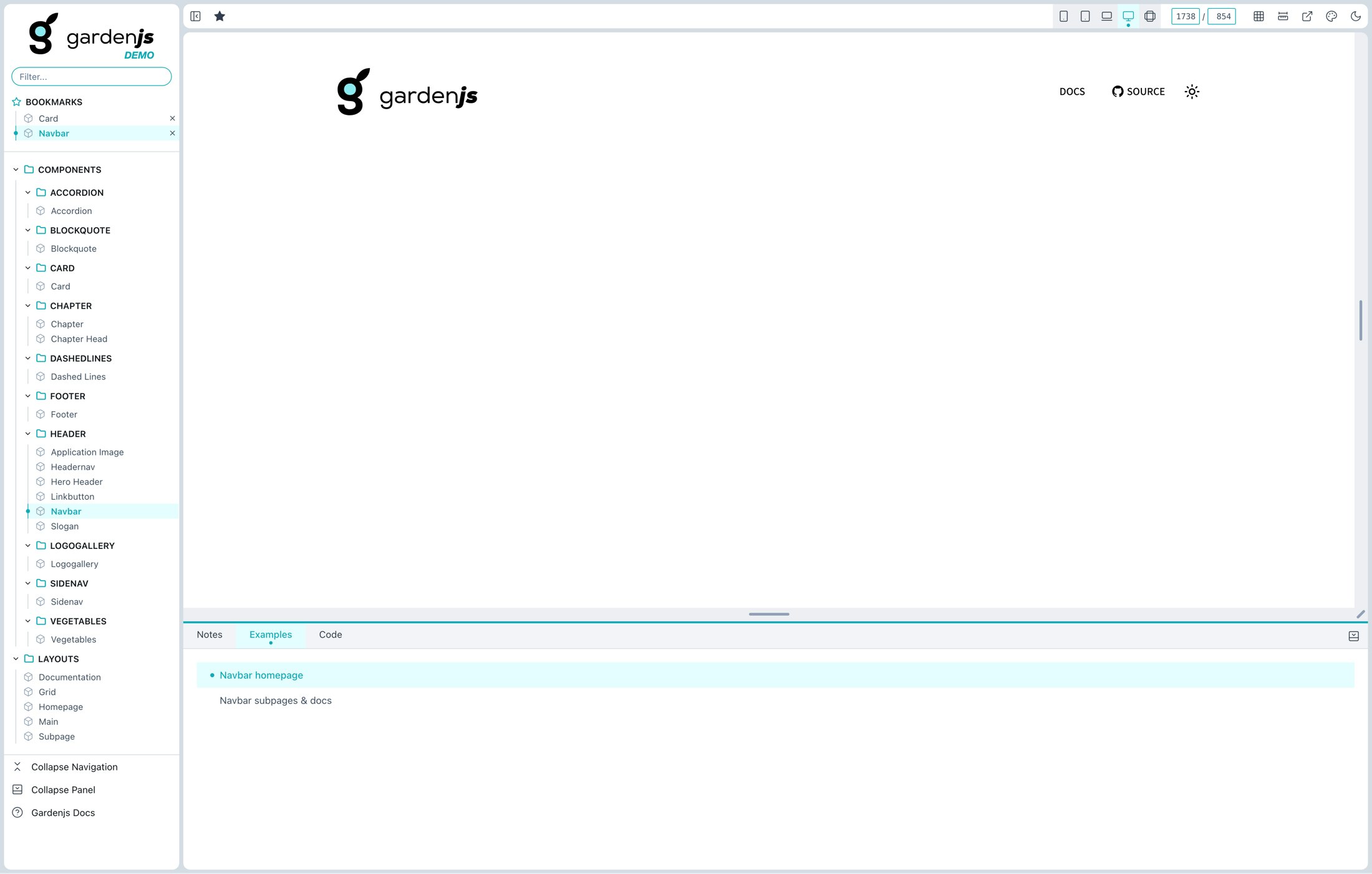 Gardenjs  - Main product screenshot demonstrating key features and user interface