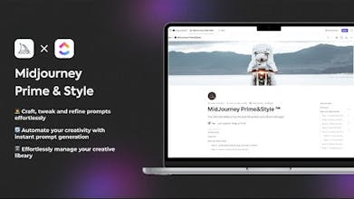 Логотип Midjourney Prime &amp; Style с яркими цветами и современным дизайном