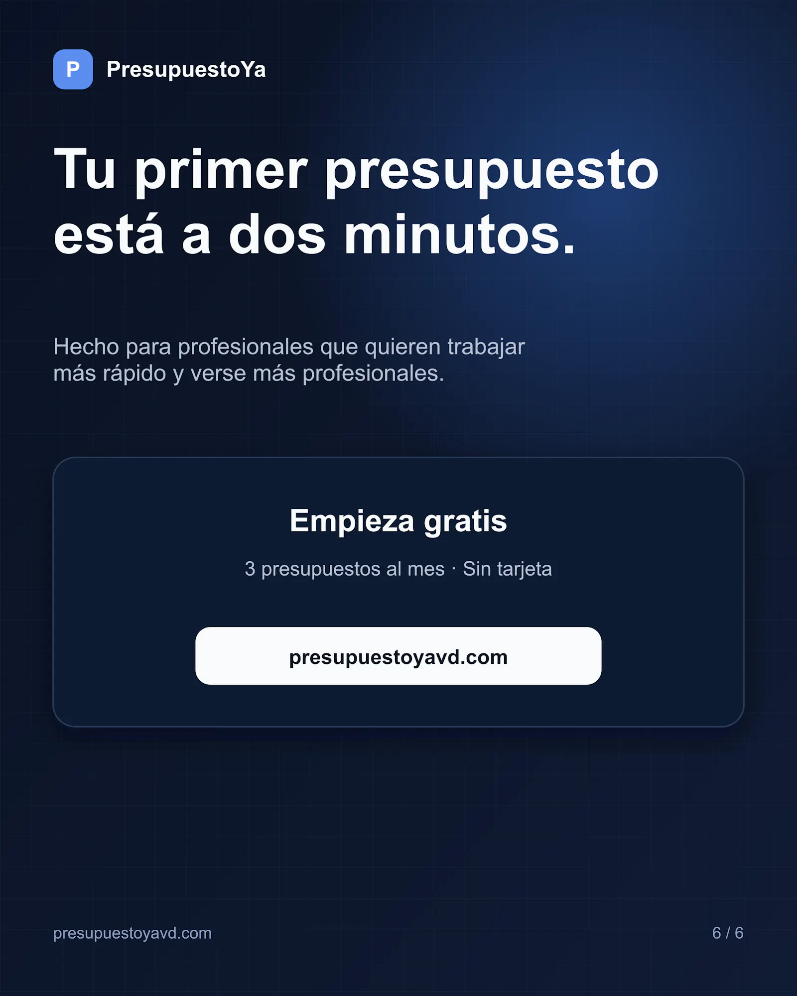 PresupuestoYa screenshot 6