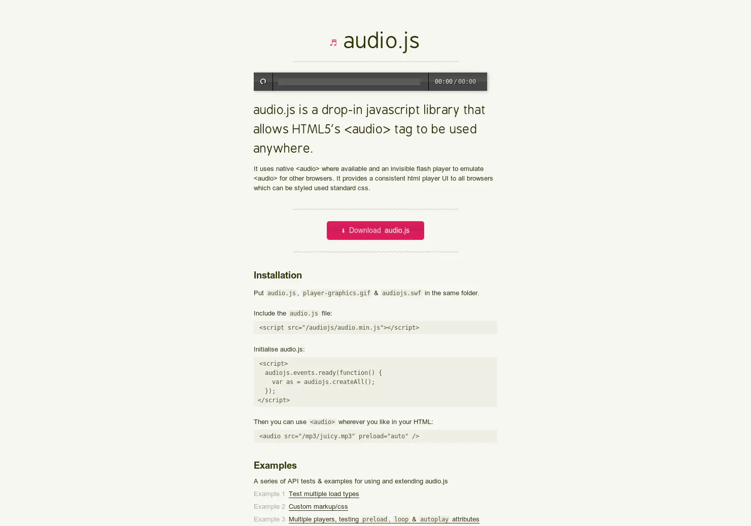Audio.js