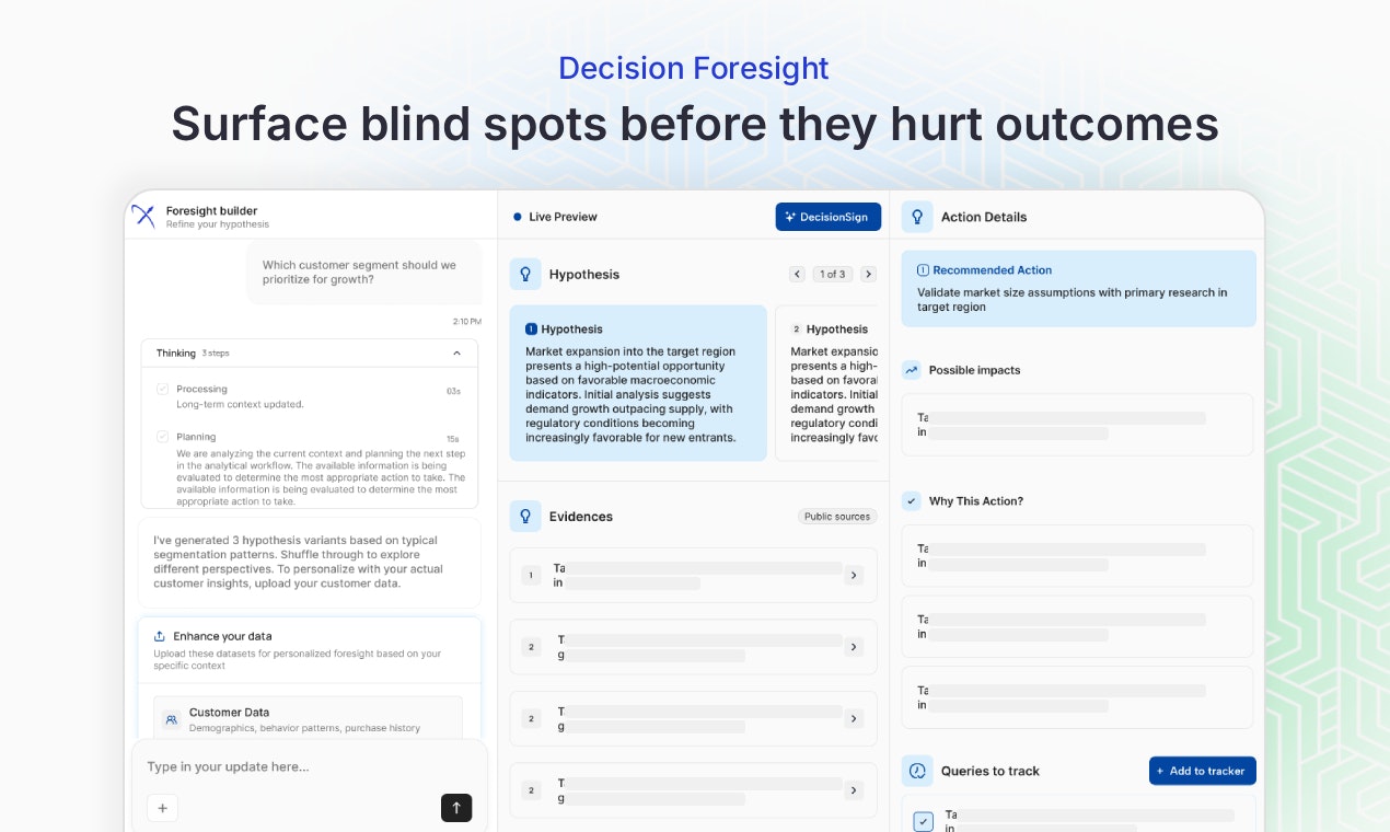 DecisionX - Screenshot 2 showing product features and functionality