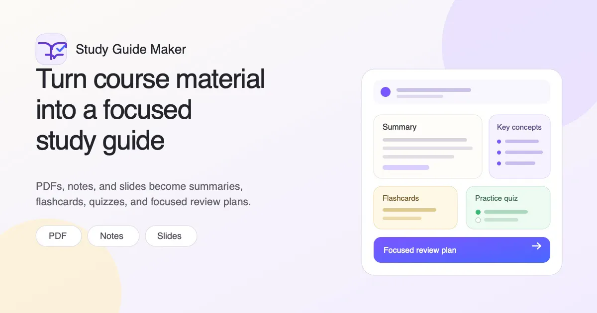 Study Guide Maker gallery image
