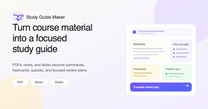 Study Guide Maker screenshot 1