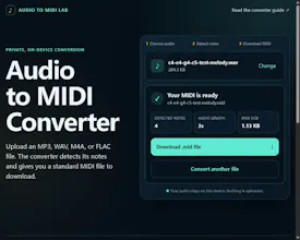 Audio to MIDI Lab gallery image