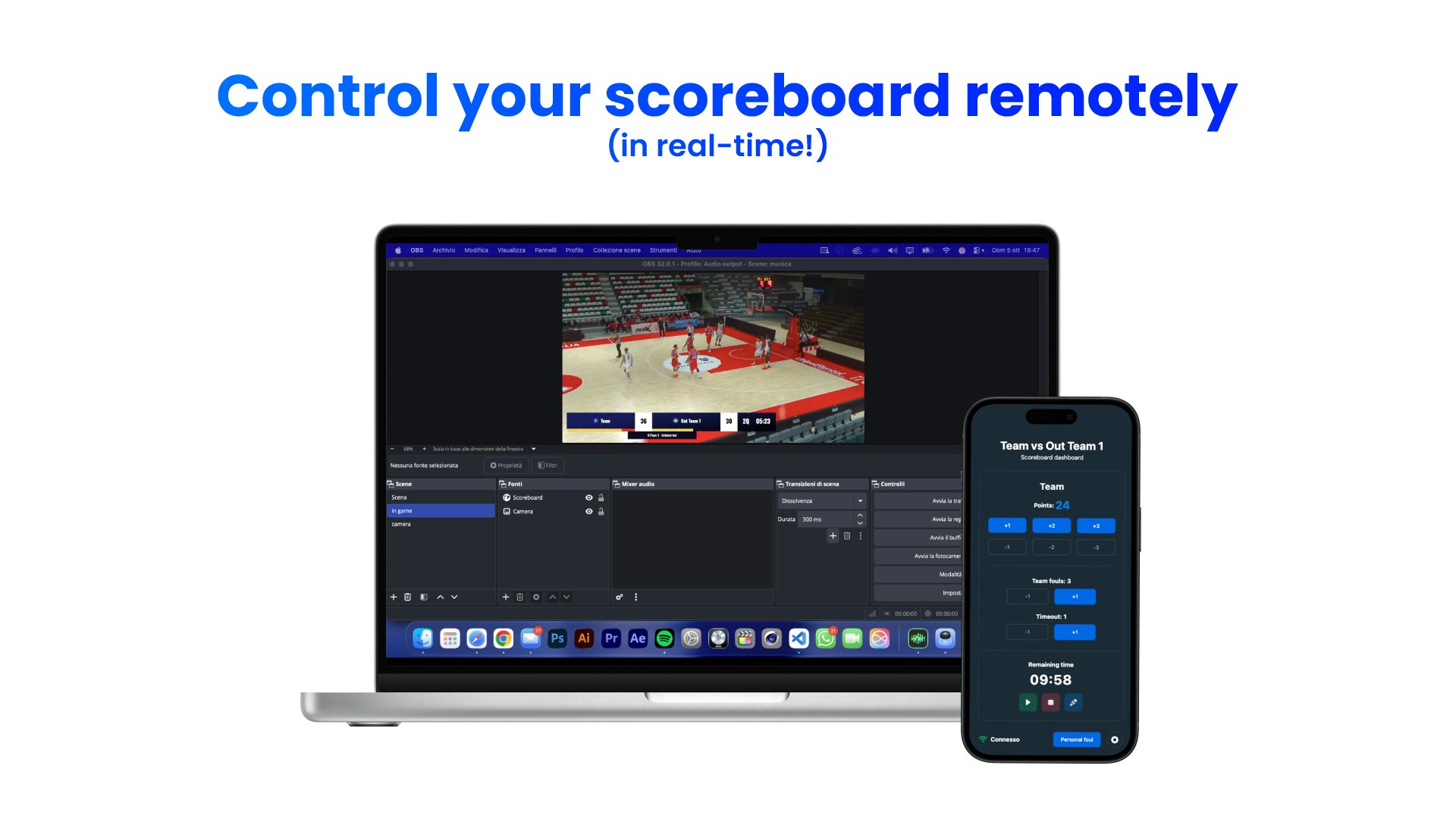 Média Score du panier 2.0 - Tableau de bord en temps réel pour les diffusion en direct 4