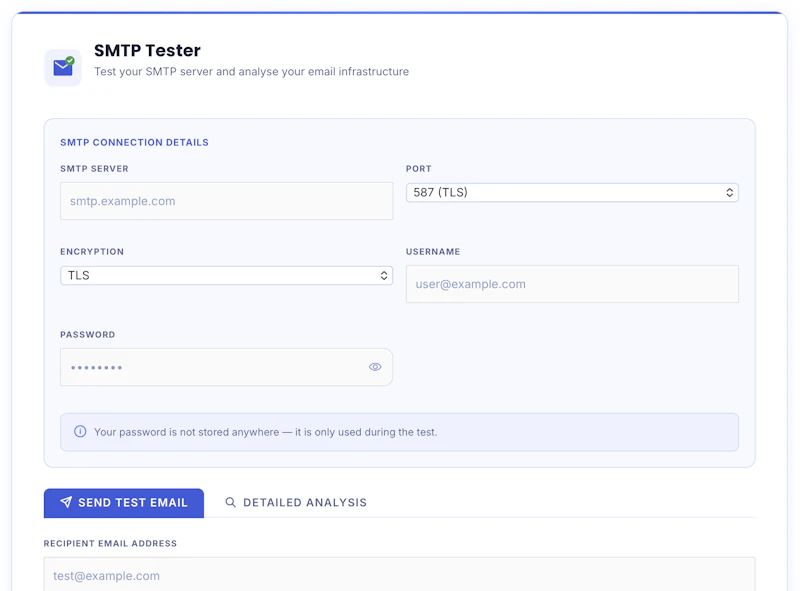 Free SMTP Tester - Get Your Spam Score screenshot 2