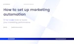 Book: How to set up marketing automation image