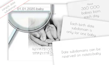 noteto.baby / .baby date subdomains gallery image