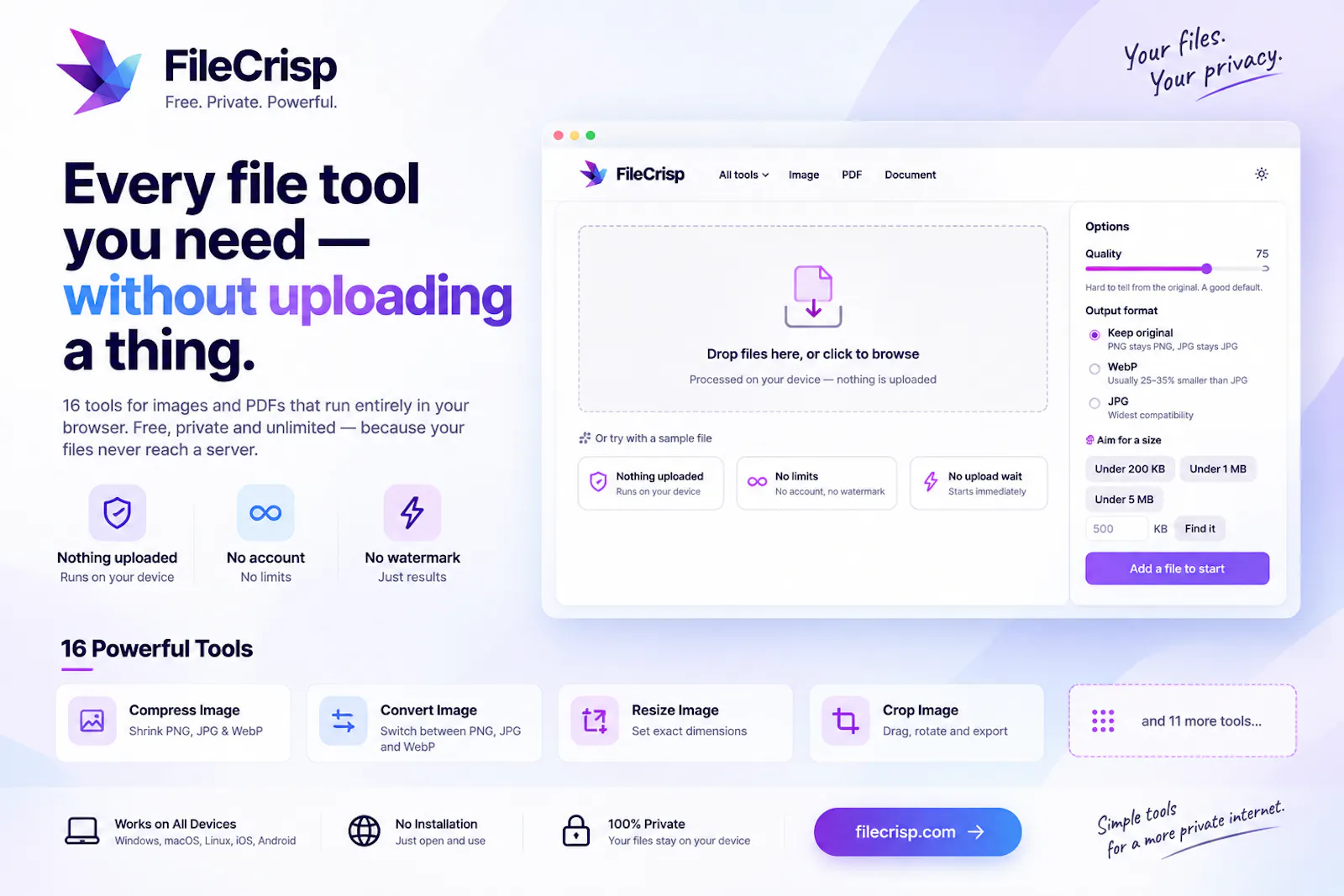 FileCrisp screenshot 1