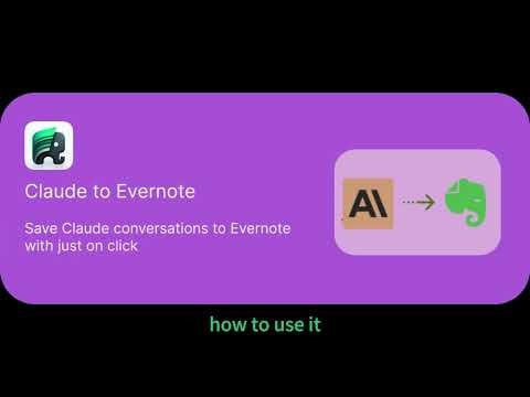 Claude to Evernote gallery image