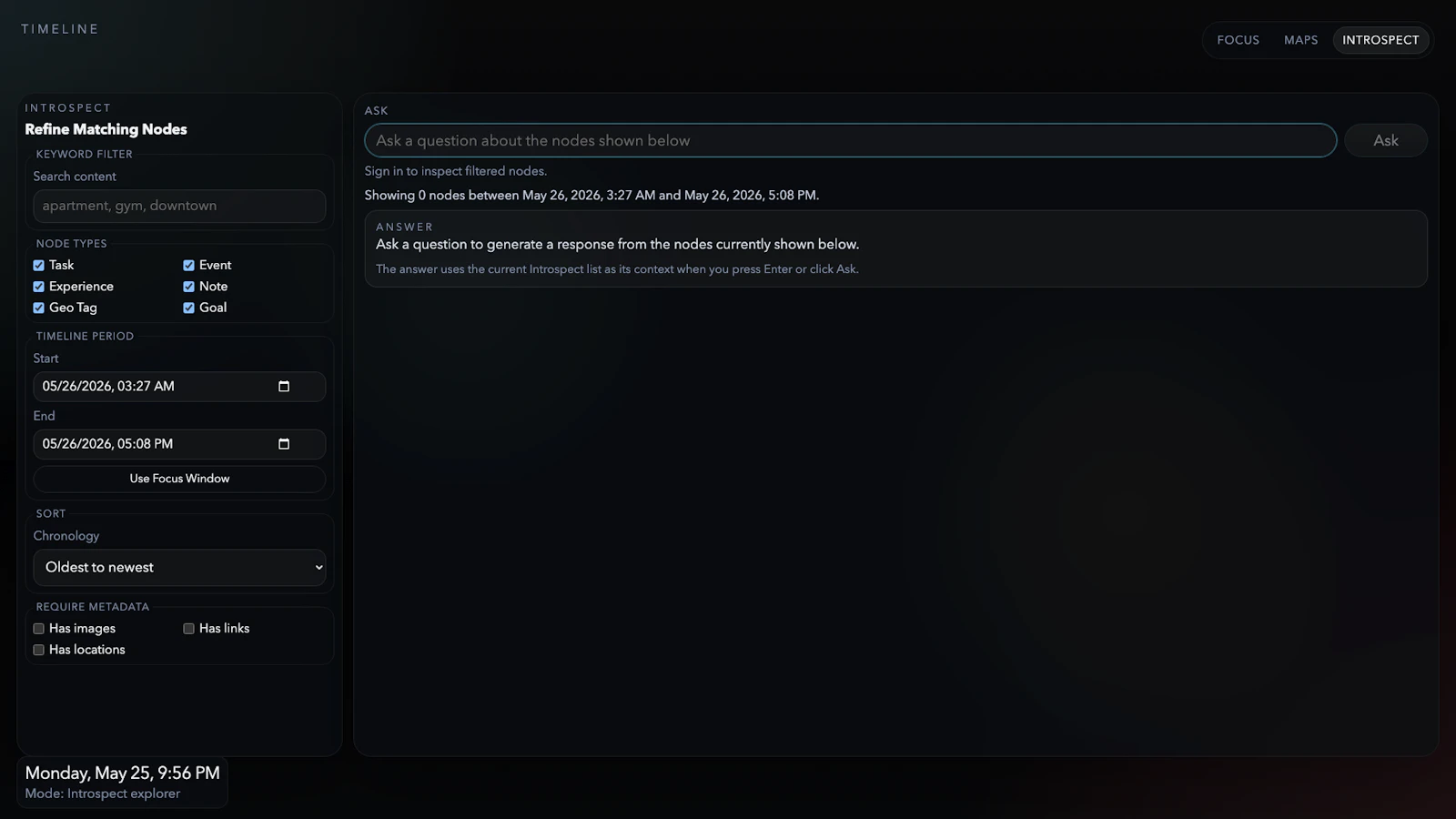 SelfTimeline screenshot 3
