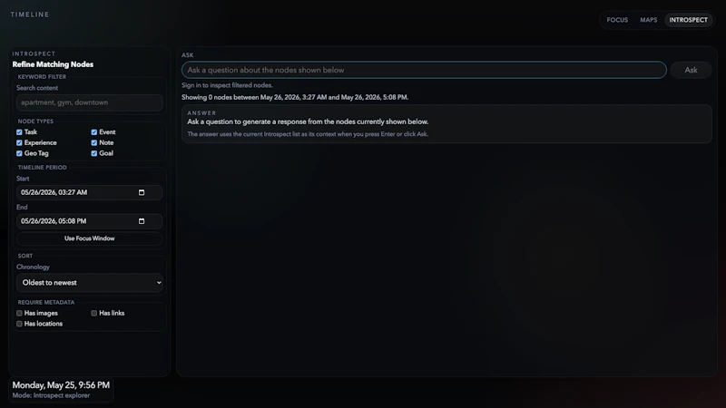 SelfTimeline screenshot 3
