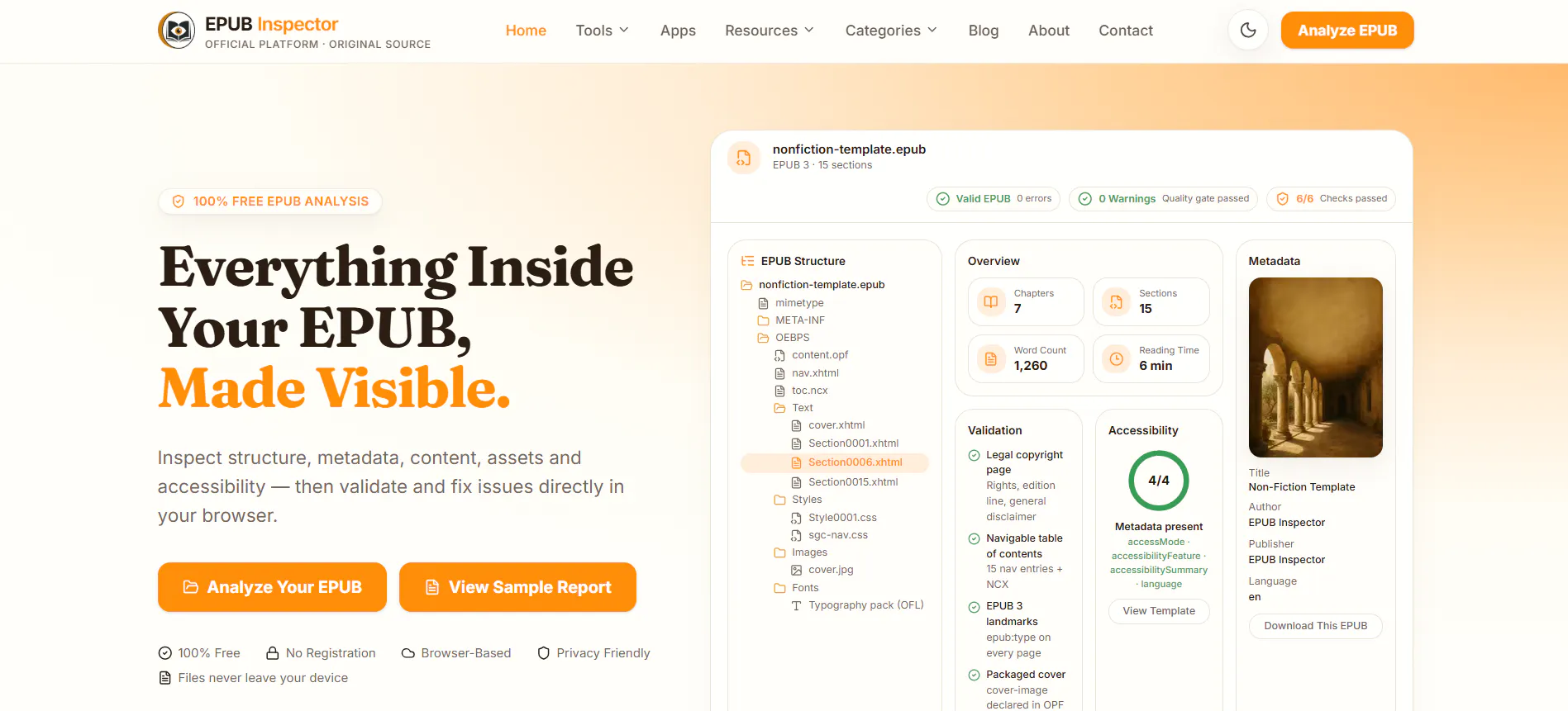 EPUB Inspector gallery image