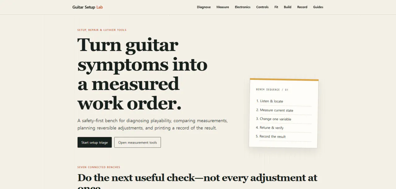 Guitar Setup Lab screenshot 1