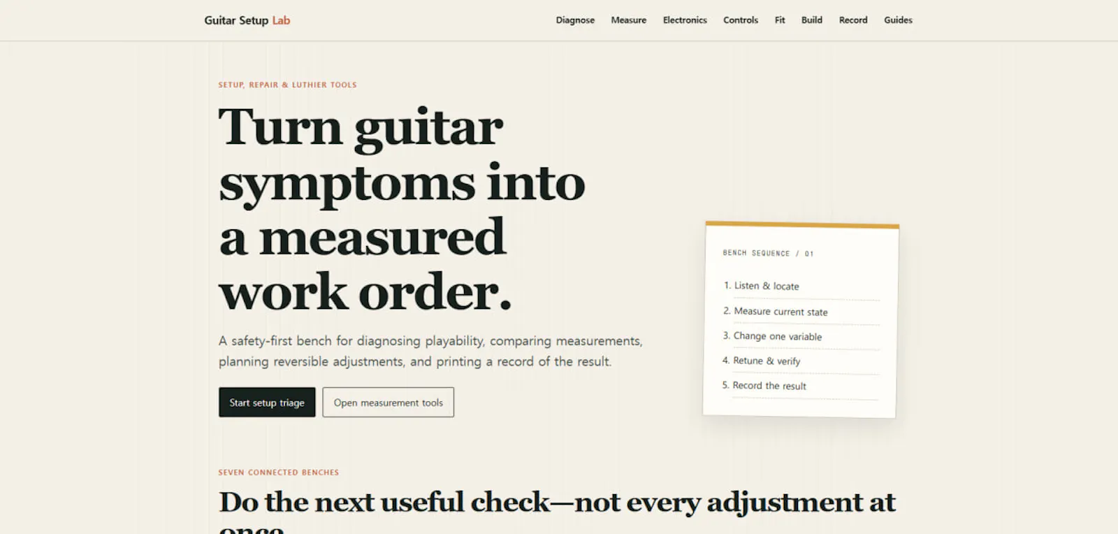 Guitar Setup Lab screenshot 1