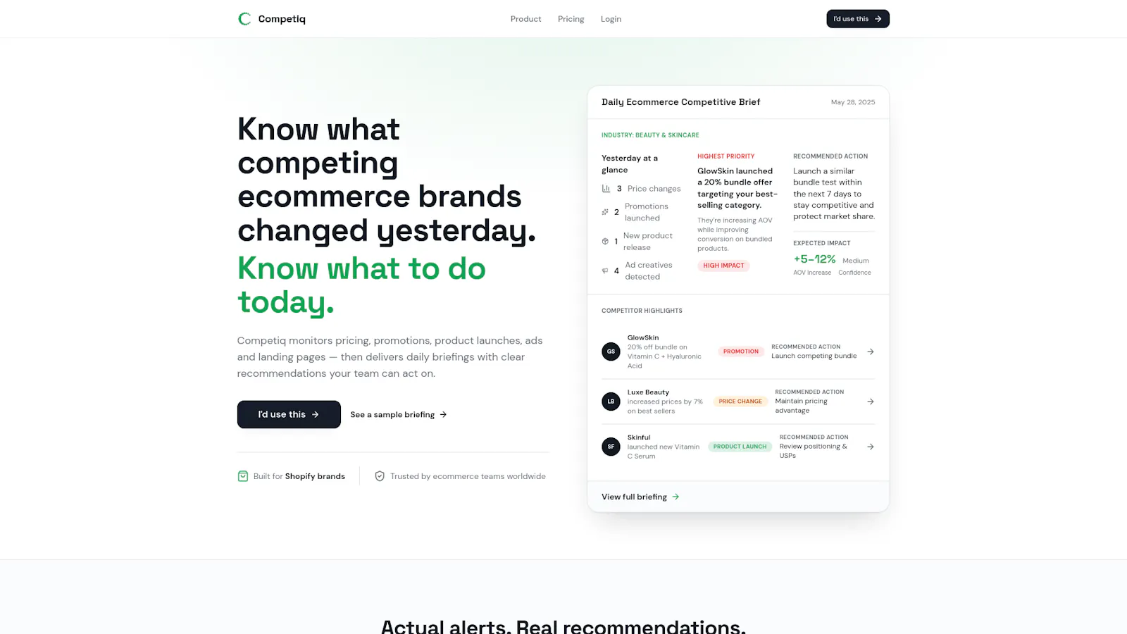 Competiq screenshot 2