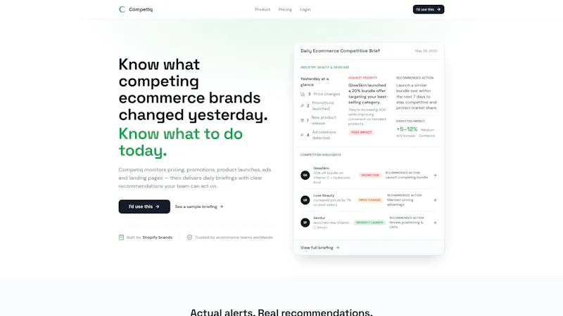 Competiq screenshot 2