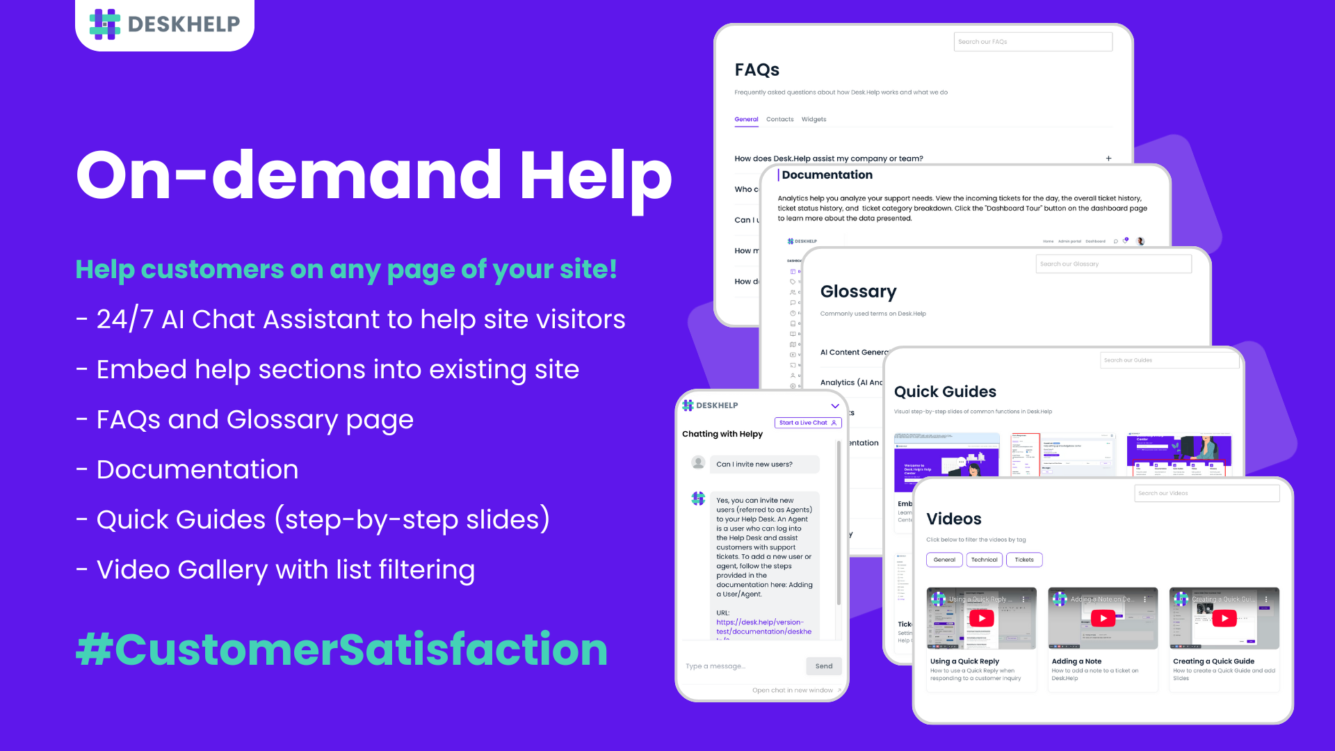 desk.help ai - あなたのためにFAQを作成する無料のAIカスタマーサポートツールメディア4