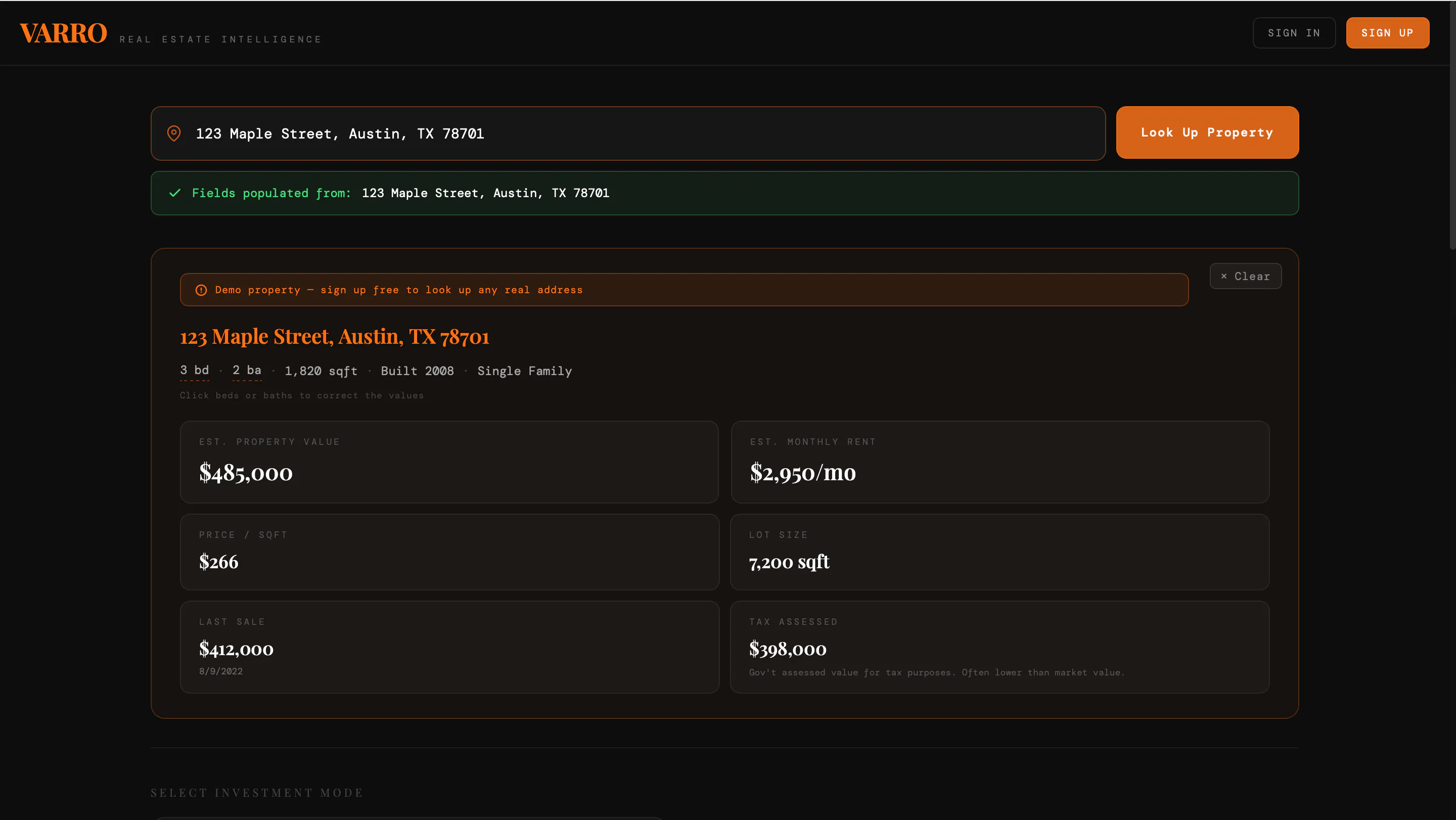 Banner del producto Varro