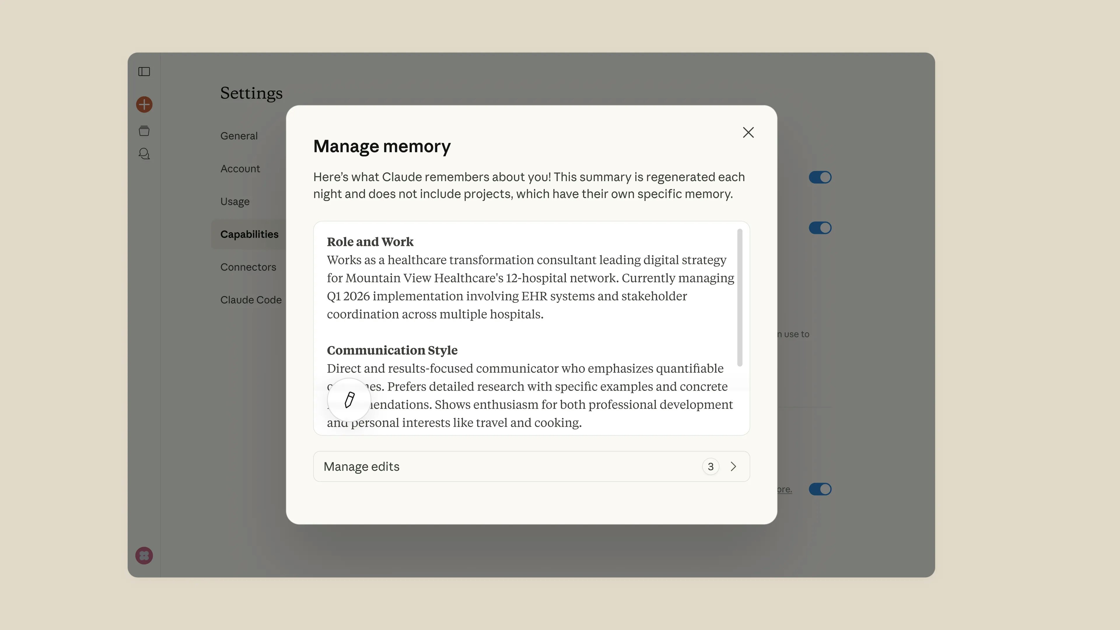Claude Import Memory - Screenshot 2 showing product features and functionality