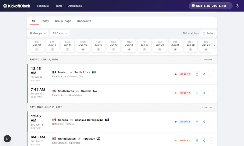 KickoffClock screenshot 2