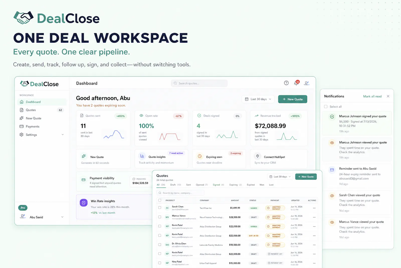 DealClose.co screenshot 2