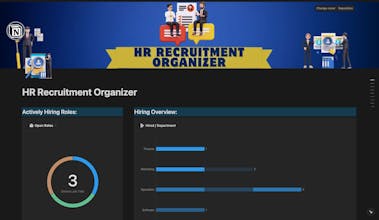 HR Recruitment Organizer in Notion gallery image
