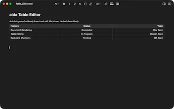 aida — Native Markdown Editor for macOS gallery image