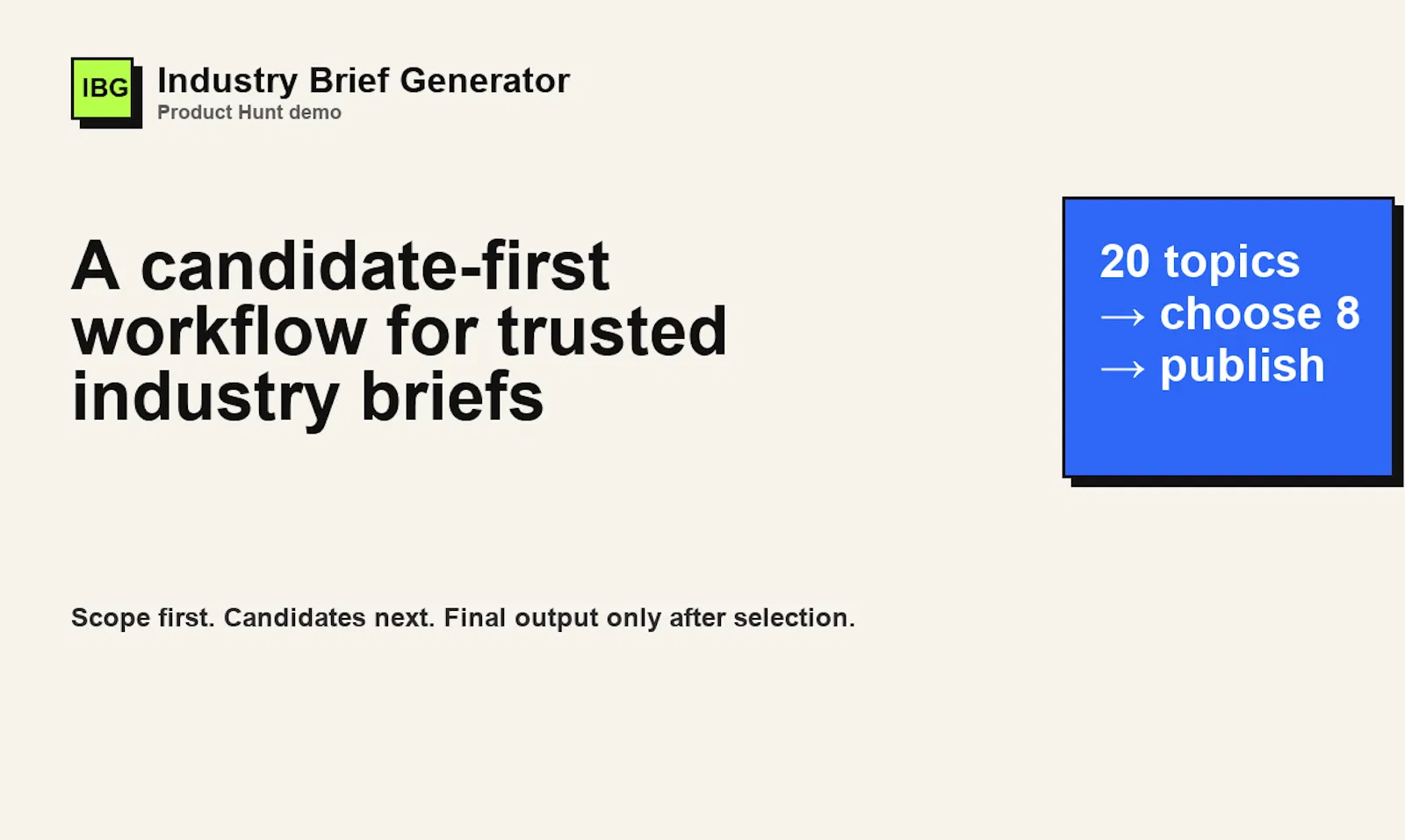 Industry Brief Generator screenshot 6