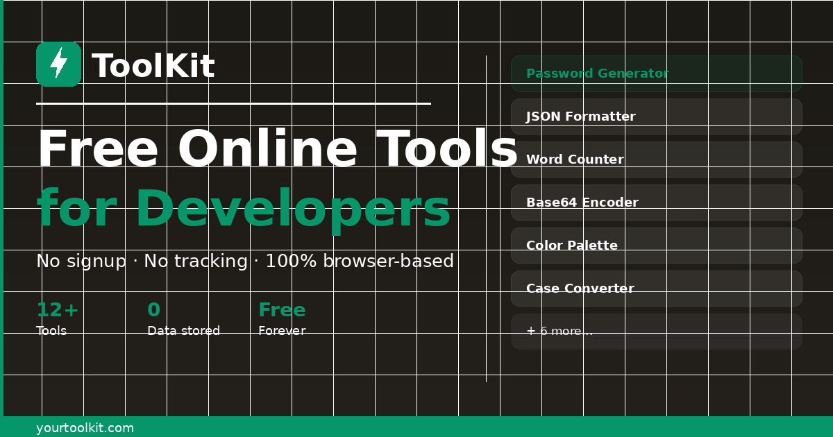 ToolKit — Free Browser-Based Tools gallery image