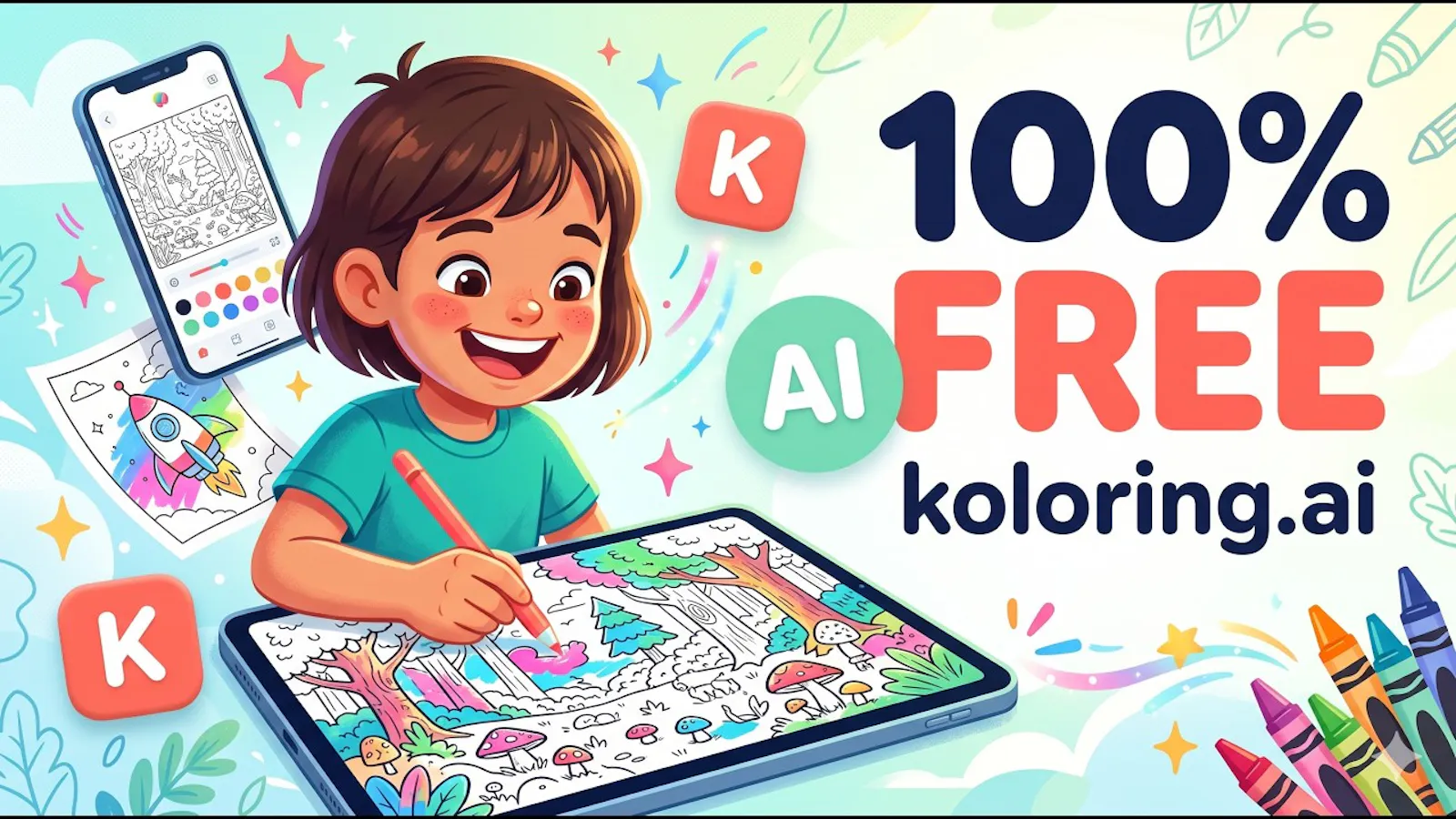 Koloring.ai screenshot 1 (video preview)