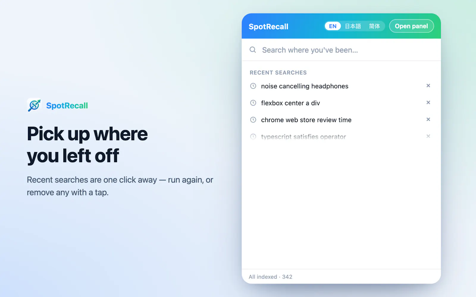 SpotRecall - AI Search for Your Browsing screenshot 4