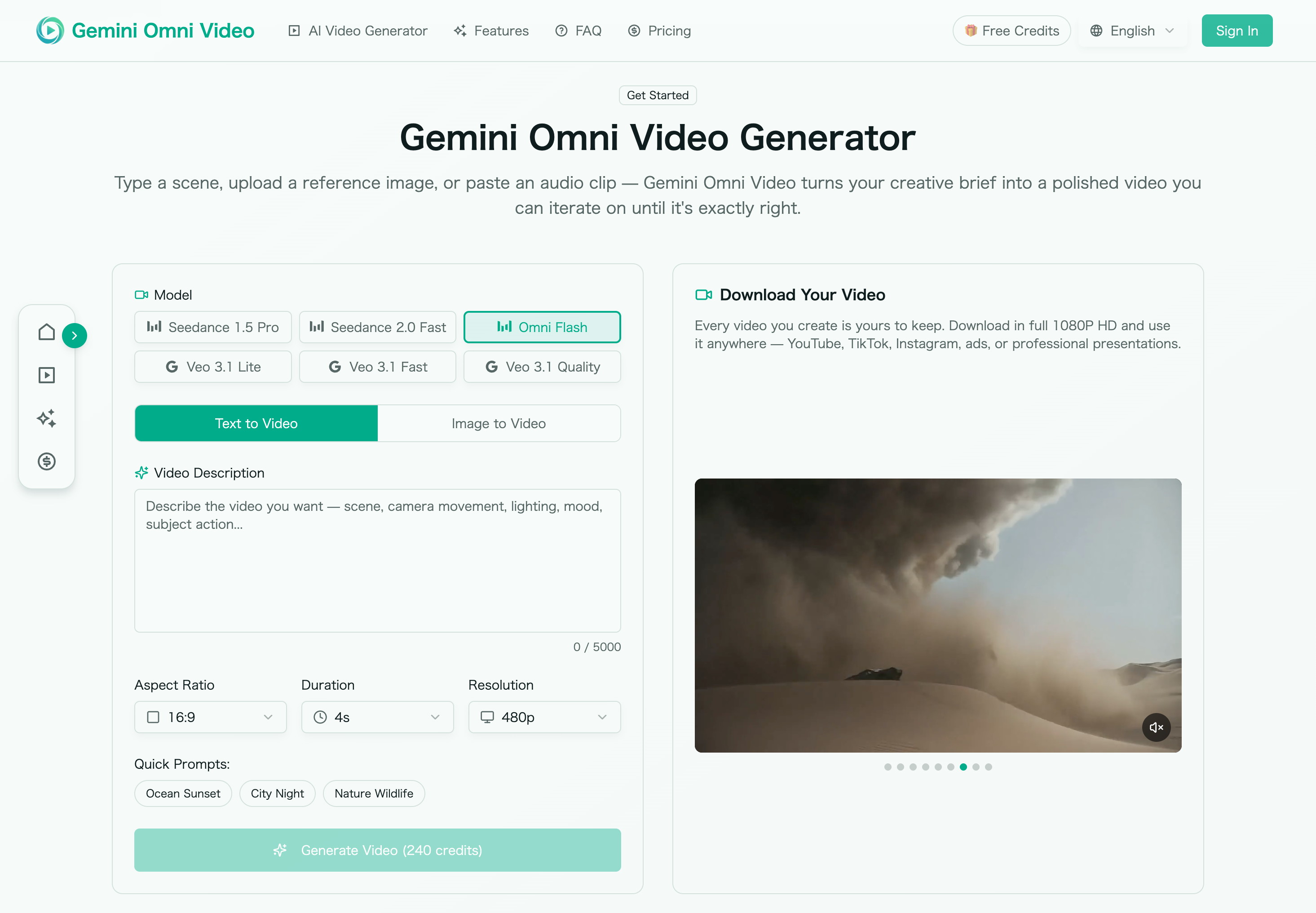 Gemini Omni Video - AI Video Generator gallery image