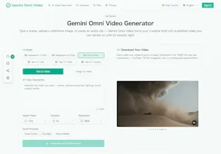 Gemini Omni Video - AI Video Generator gallery image
