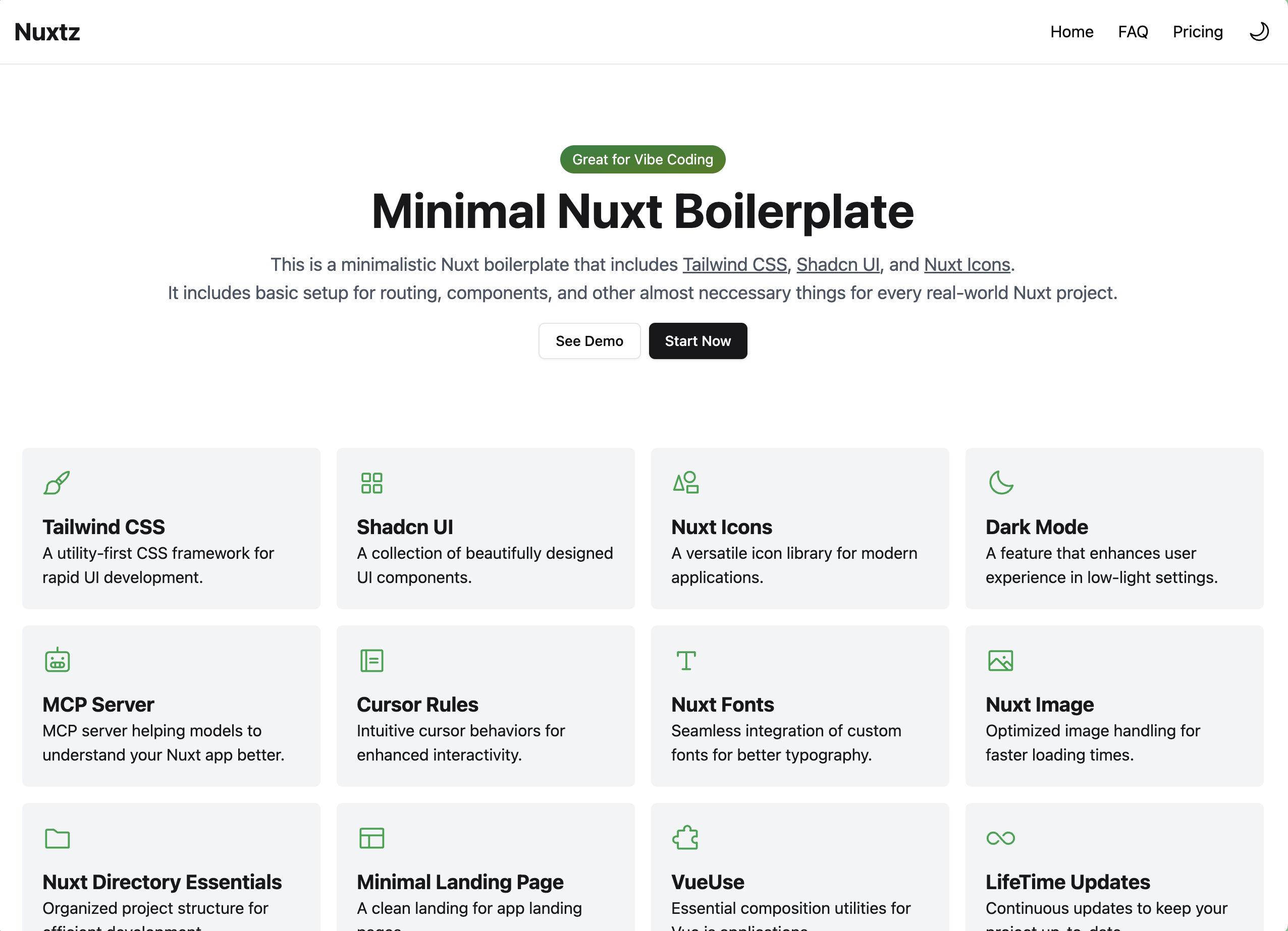 nuxtz - NUXT.JS現代樣板 media 1
