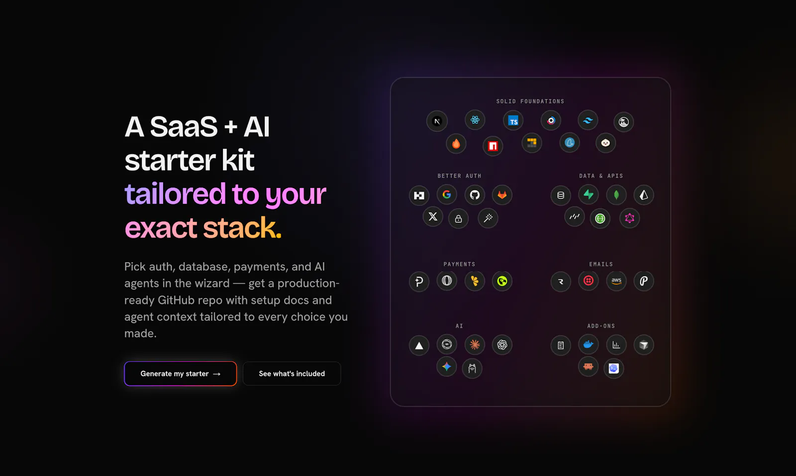 SupaBoot — SaaS + AI starter kit screenshot 1