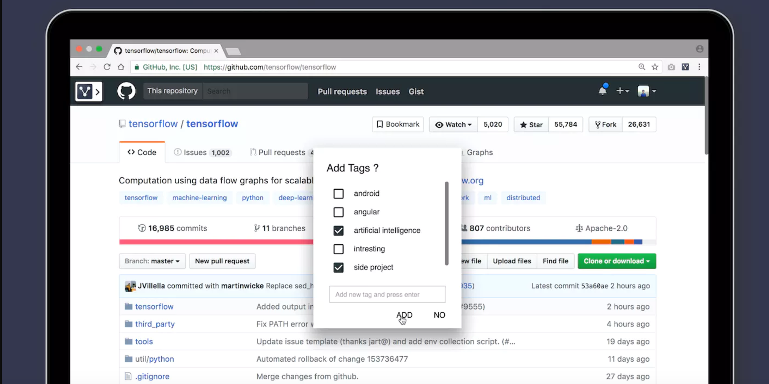 Bookmarking for GitHub Save and organize your favorite GitHub