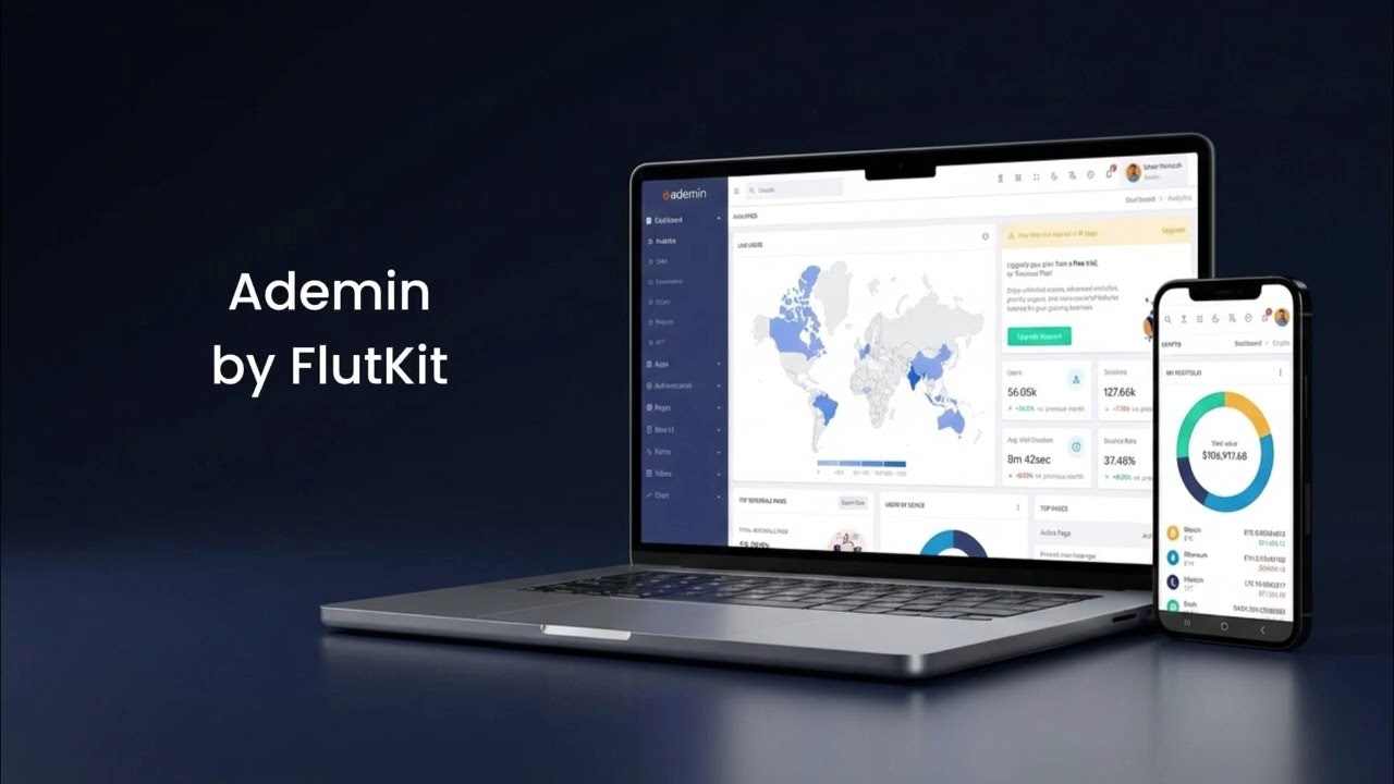 FlutKit Ademin gallery image