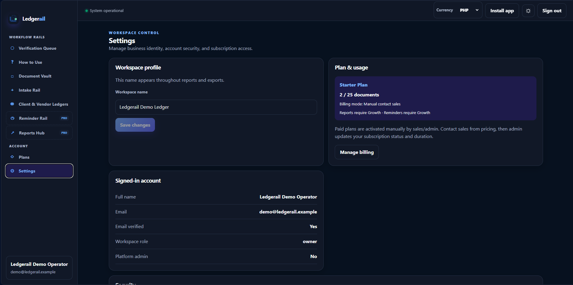 Ledgerail gallery image