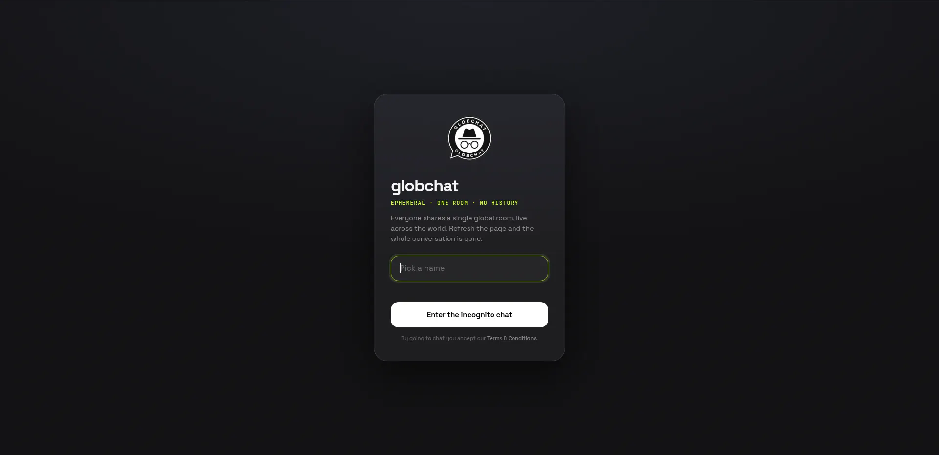globchat — live & temporary gallery image