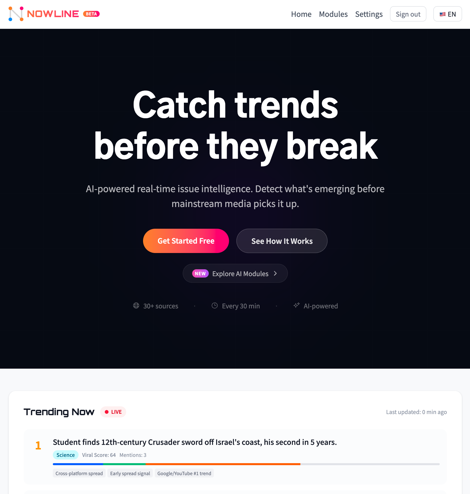 Nowline gallery image