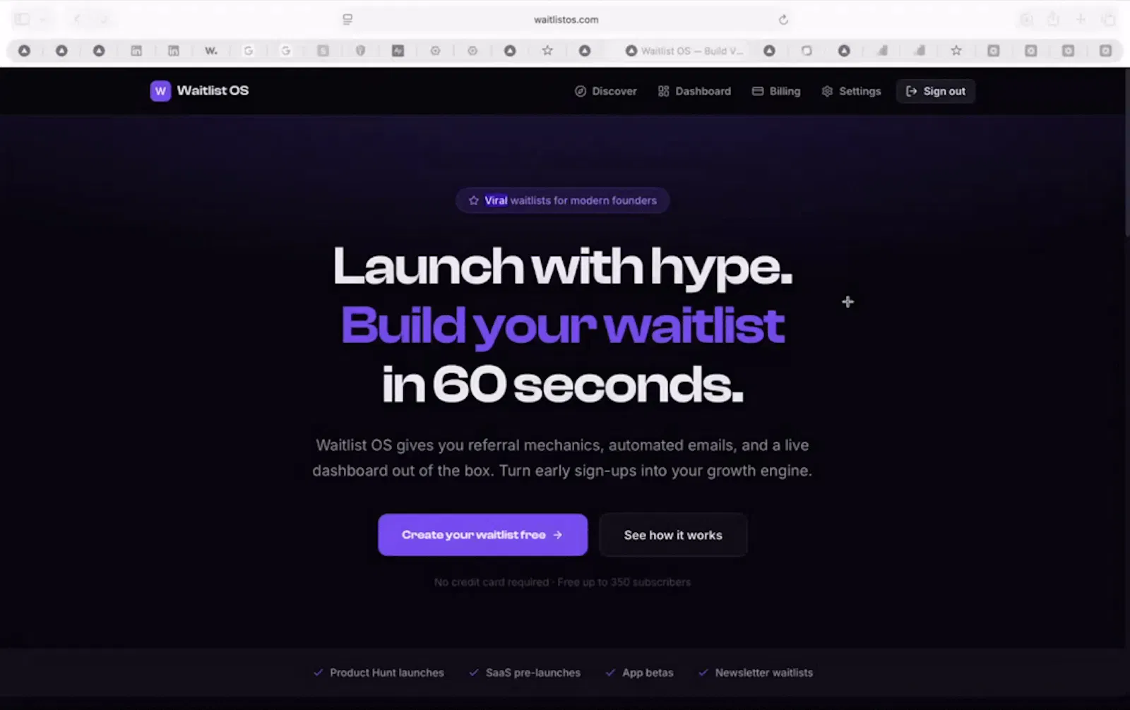 Waitlist OS screenshot 1 (video preview)