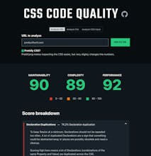 CSS Code Quality analyzer gallery image