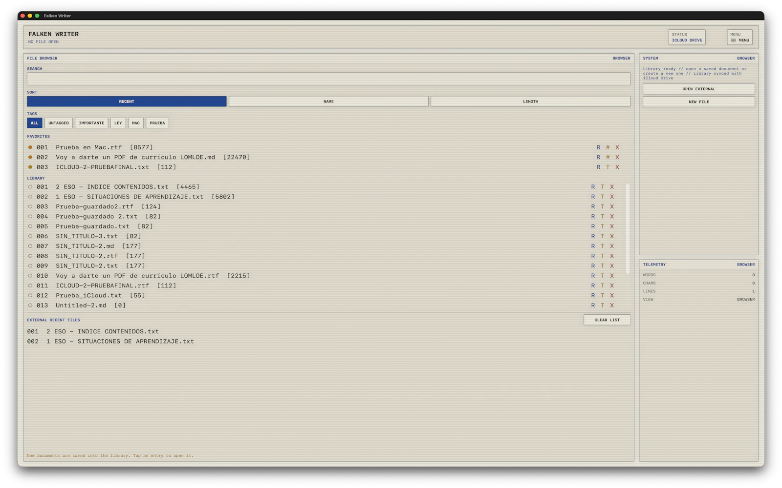 Falken Writer screenshot 5